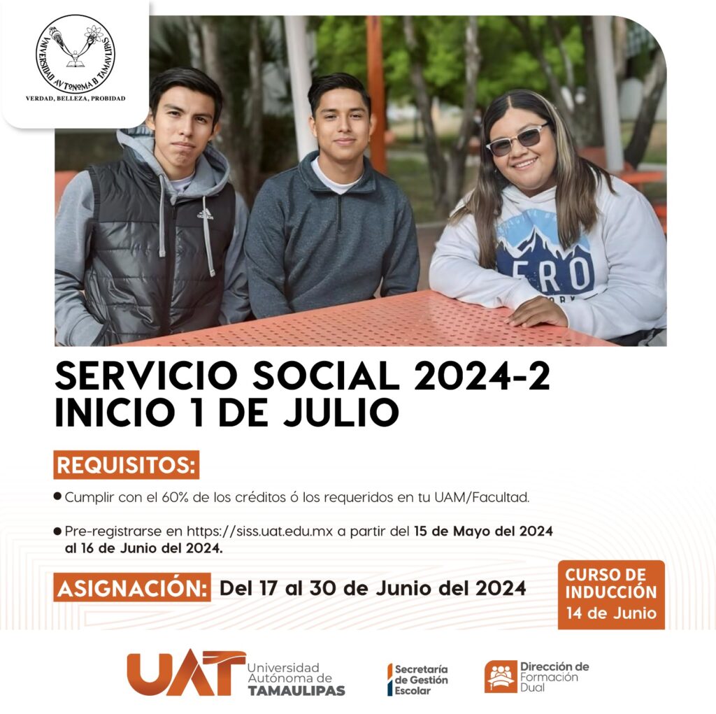 ¡Atención estudiantes próximos a realizar el Servicio Social!