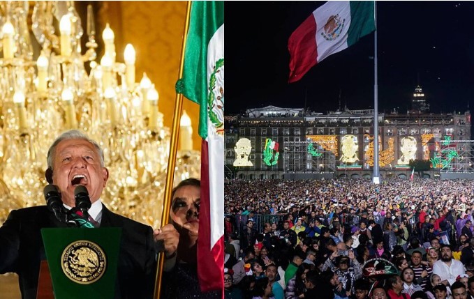 López Obrador celebra la “Cuarta Transformación” en su último Grito de Independencia