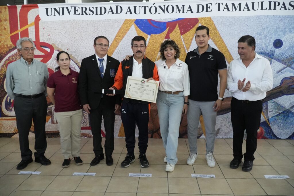 Recibe rector de la UAT reconocimiento de la Federación Mexicana de Judo